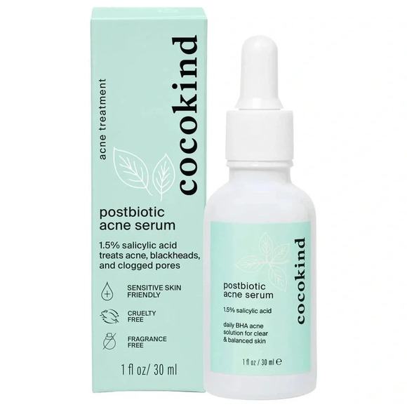 Cocokind Postbiotic Acne Serum - Daily Treatment for Clogged Pores - 1oz - NWB - Picture 1 of 9